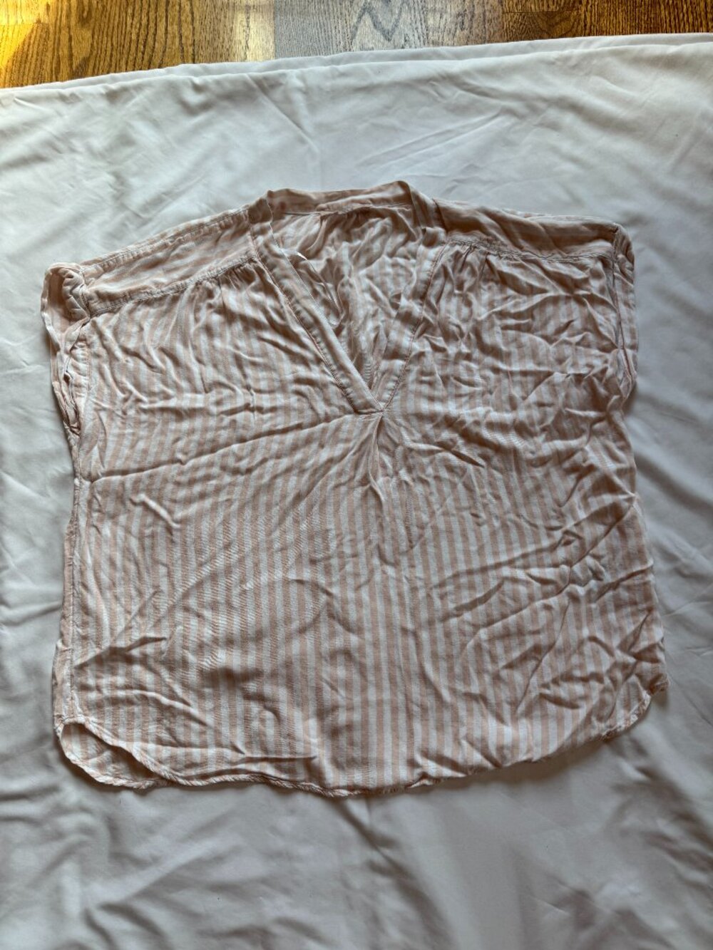 a.n.a Blush Pink Striped Cami Top Size Large